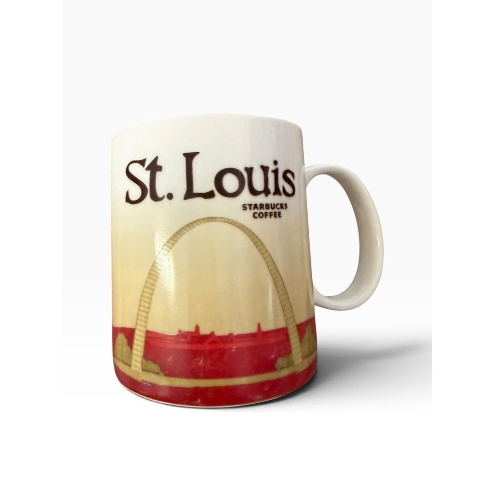 Starbucks St. Louis City Mug 2011 Collector Series Gateway Arch Red Yellow 16oz